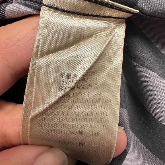 Burberry London Treyforth Charcoal Gray Check Button-Down Shirt Tailored Fit - Picture 10 of 17